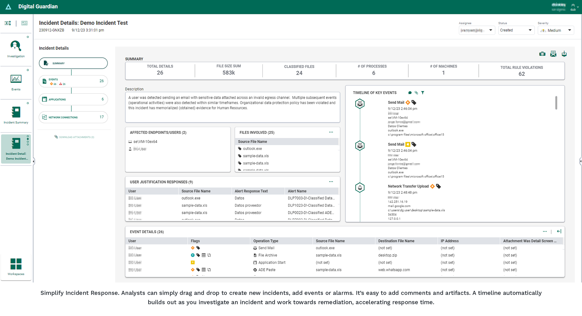 incident dashboard