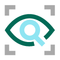 eye magnifying glass icon