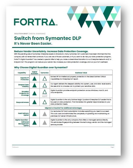 Switch to Symantec DLP_Guide Thumb