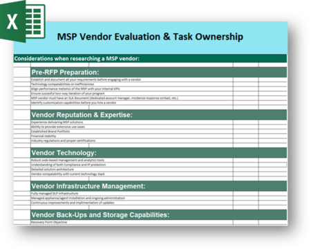 MSP Vendor Evaluation Toolkit